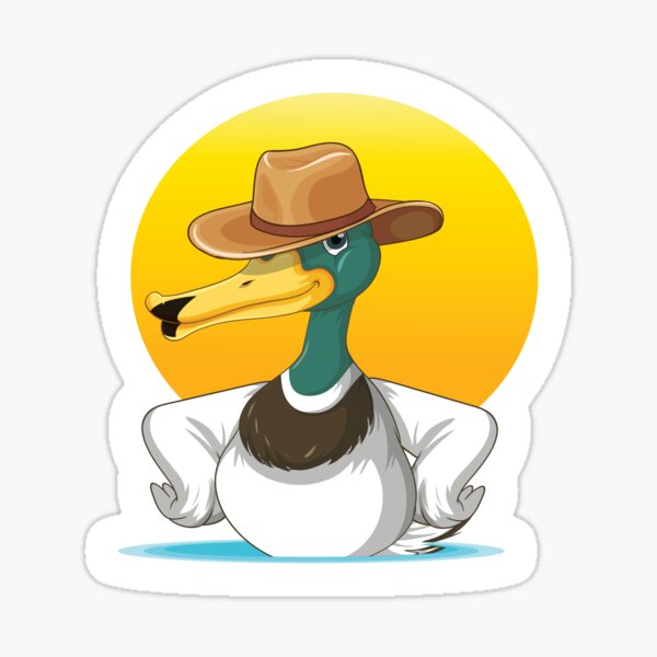 Aperçu de l'œuvre Canard dans un chapeau de cowboy Oie créée et vendue par jhonrichy.