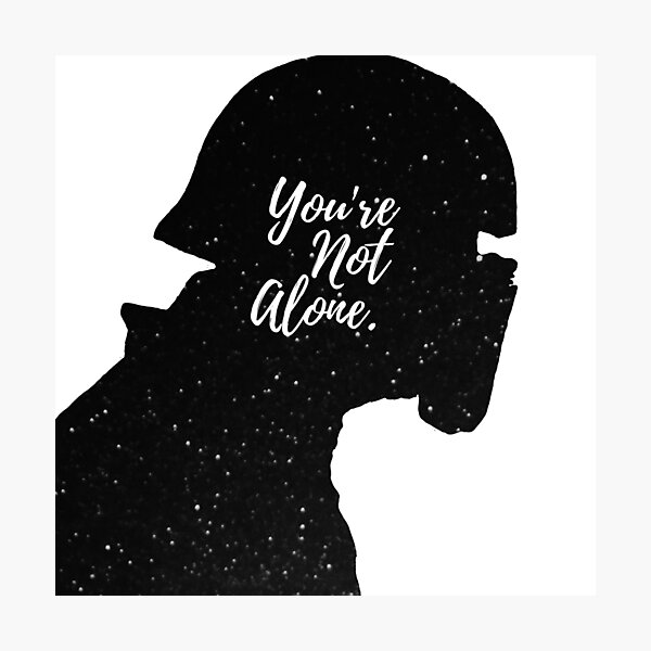Item preview, You're Not Alone - Kylo (space) designed and sold by ohmykenobi.