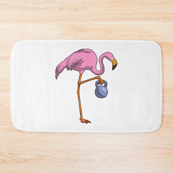 Item preview, Flamingo Bodybuilder Dumbbell Bodybuilding designed and sold by Snabdesign84.