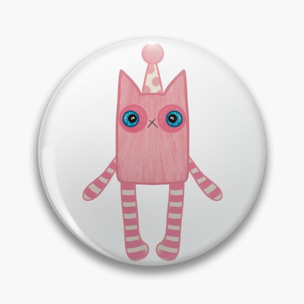 Item preview, Pink Cat In A Party Hat designed and sold by Wubsys.