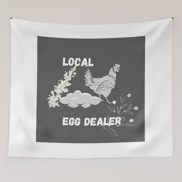 Item preview, Local Egg Dealer Funny Bleached Chicken Lover Farm Farmer designed and sold by Saadady05.