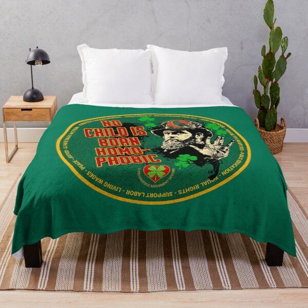 Item preview, PMD00503 Progressive Movement Designs Irish American Progressive No Child Homophobic for Saint Patricks Day or any day LGBTQ message for progressive Democrats and Bernie Sanders supporters designed and sold by ProgressiveLeft.