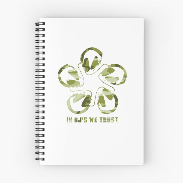 Item preview, IN DJ'S WE TRUST. HEADPHONE CAMO PATTERN. GREENS. designed and sold by 5hertz.