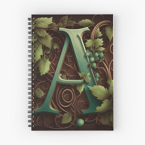 Item preview, Letter A monogram bronze and turquoise designed and sold by Neonmountain.