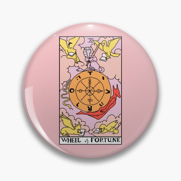 Aperçu de l'œuvre Carte de tarot de la roue de la fortune créée et vendue par RubyGoesBananas.