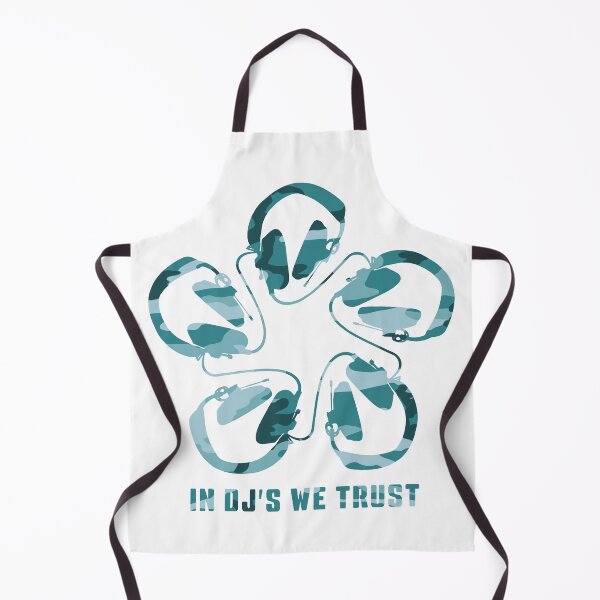 Item preview, IN DJ'S WE TRUST. HEADPHONE CAMO PATTERN. BLUES. designed and sold by 5hertz.