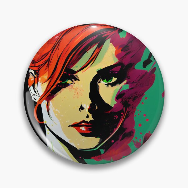 Artikelvorschau, Beautiful Redhead - Pop Art entworfen und verkauft von ShadowAndSlate.