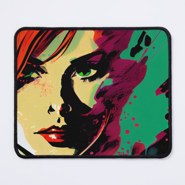 Item preview, Beautiful Redhead - Pop Art designed and sold by ShadowAndSlate.