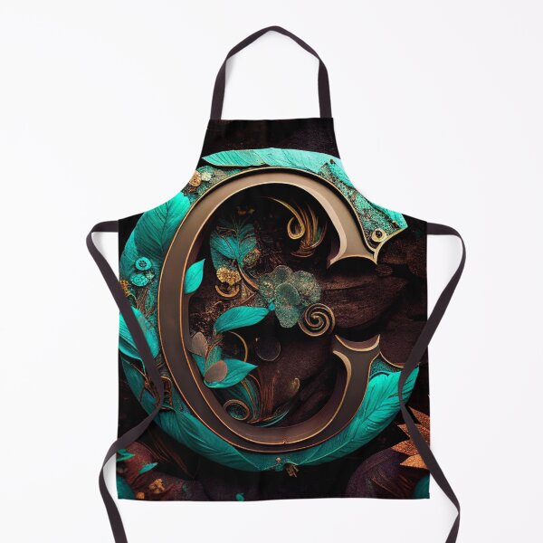 Item preview, Monogram bronze C with turquoise accents designed and sold by Neonmountain.