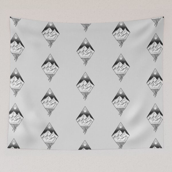 Item preview, Minimal diamond  landscape  designed and sold by TinyArtCorner.