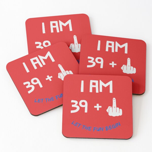 Item preview, funny and optimistic 40th birthday Design designed and sold by AnubisPrints.