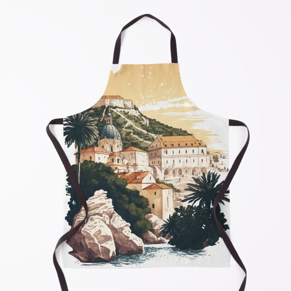 Item preview, Dubrovnik Croatia Illustration Drawing designed and sold by unrealartwork.