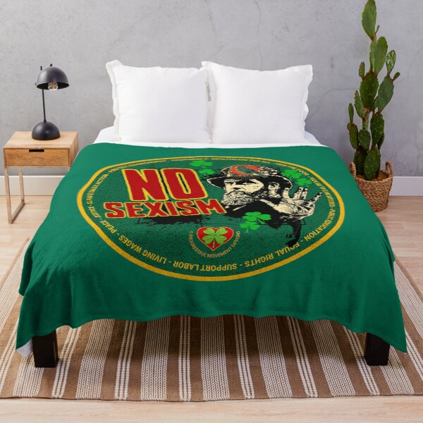 Item preview, PMD00506 Progressive Movement Designs Irish American Progressive No Sexism for Saint Patricks Day or any day womens rights feminist message for progressive Democrats and Bernie Sanders supporters designed and sold by ProgressiveLeft.