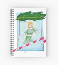 Elf auf einer Schaukel Spiralblock