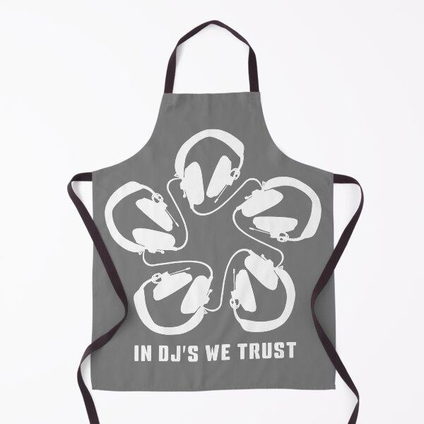 Item preview, IN DJ'S WE TRUST. HEADPHONE PATTERN. WHITE. designed and sold by 5hertz.