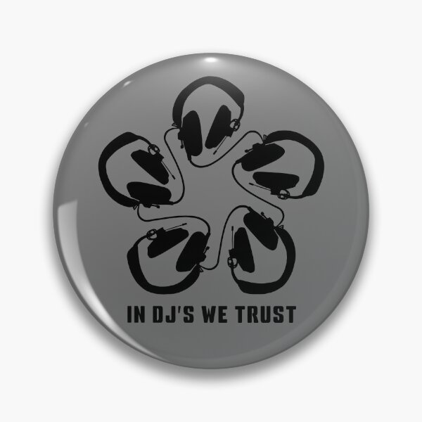Item preview, IN DJ'S WE TRUST. HEADPHONE PATTERN. BLACK. designed and sold by 5hertz.