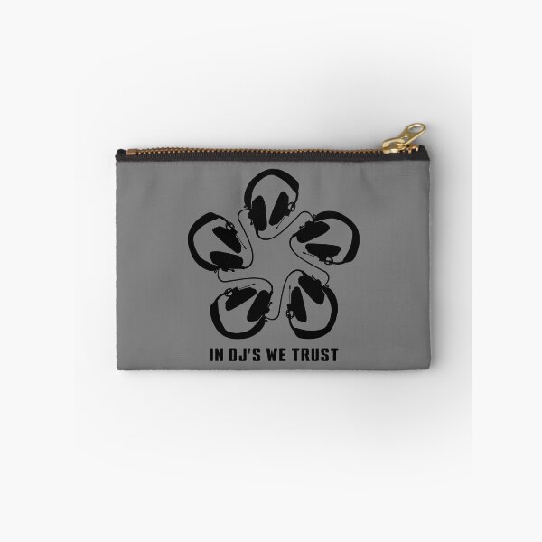 Item preview, IN DJ'S WE TRUST. HEADPHONE PATTERN. BLACK. designed and sold by 5hertz.