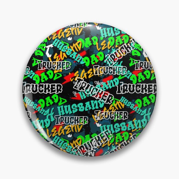 Item preview,  Graffiti husband dad legend trucker pattern designed and sold by Itzjustlife.