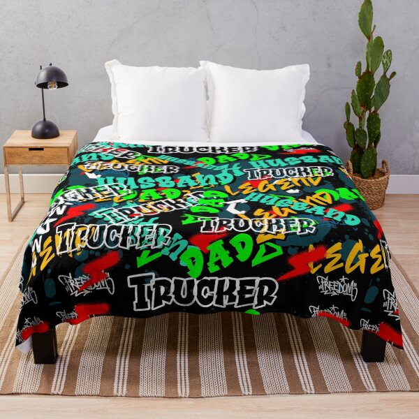 Item preview, Graffiti husband dad legend trucker pattern designed and sold by Itzjustlife.