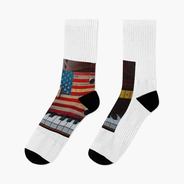 Item preview, Cigar Box American Flag Guitar On Piano Keys designed and sold by Garry Gay.