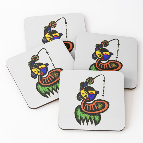 Item preview, African Surrealist Portrait of a Dancer - Fecckat designed and sold by Tony Cisse.