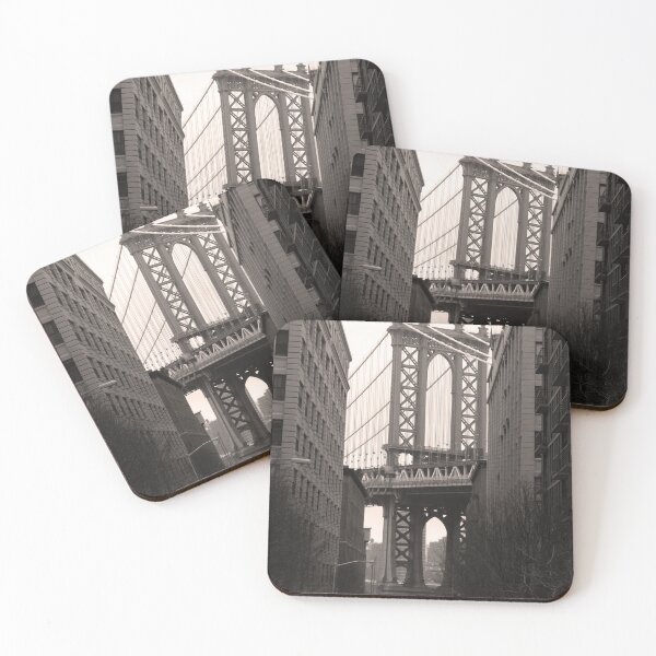 Item preview, Puente de Manhattan Vintage en blanco y negro de Brandon Cable designed and sold by BrandonArtWorld.