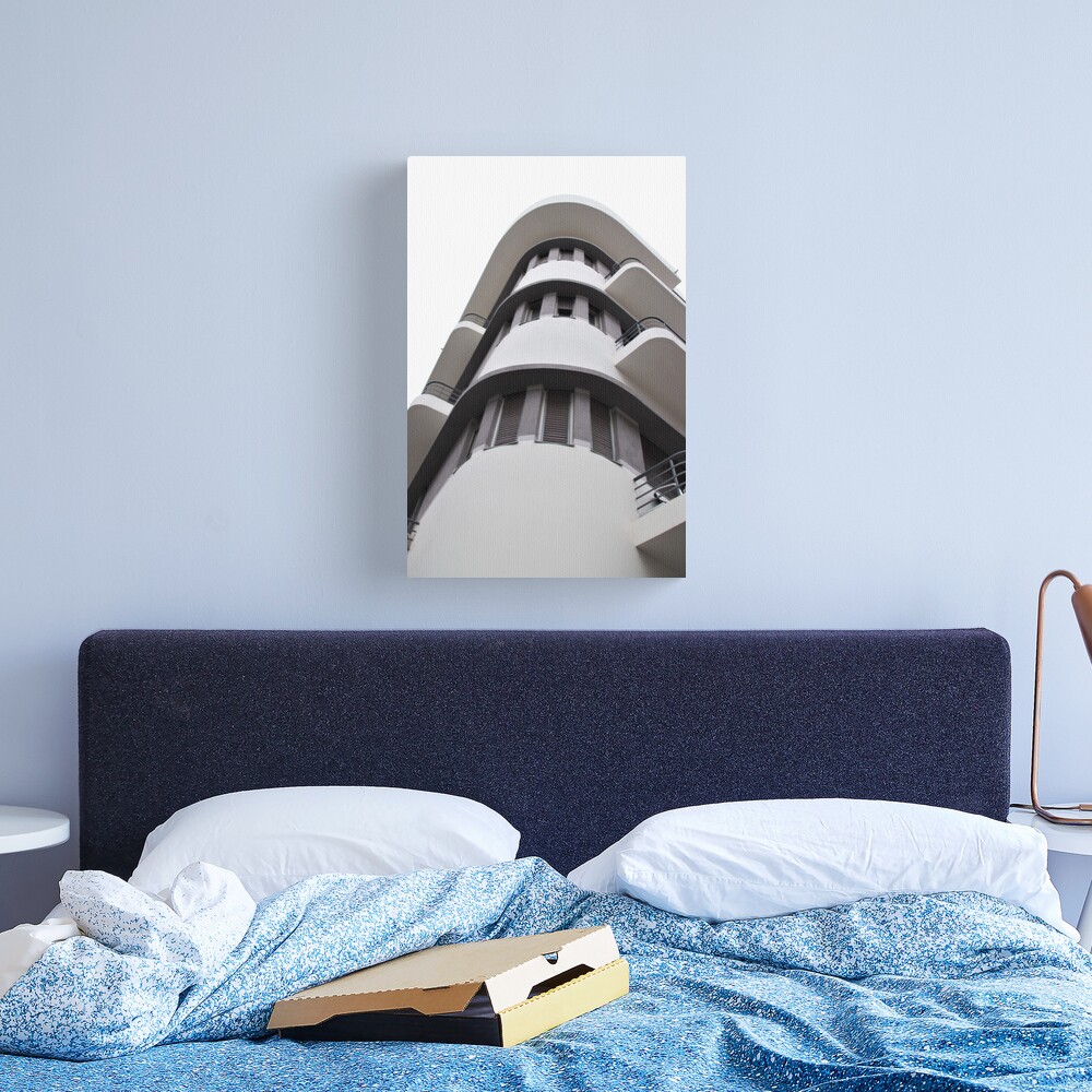 Tel Aviv Bauhaus style building Canvas Print