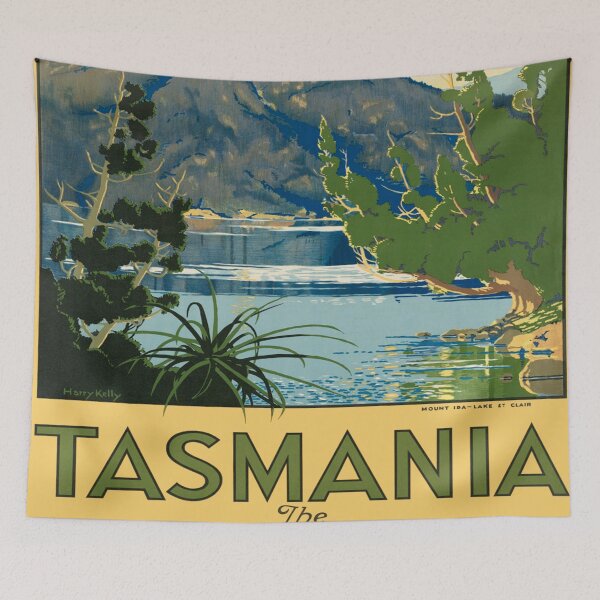 Item preview, Vintage poster - Tasmania designed and sold by mosfunky.