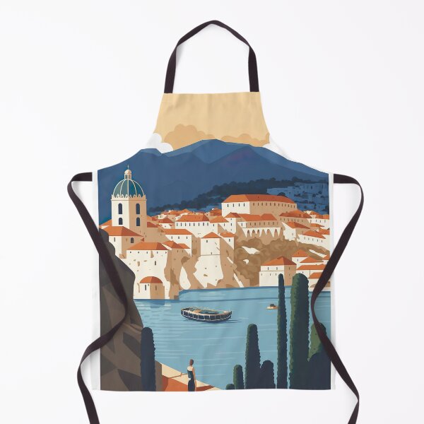 Item preview, Dubrovnik Croatia Illustration Drawing designed and sold by unrealartwork.