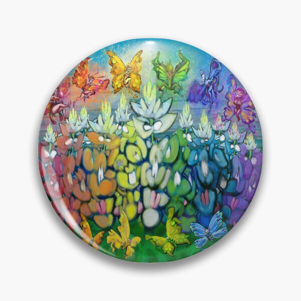 Artikelvorschau, Rainbow Bluebonnets Pixies und Schmetterlinge entworfen und verkauft von Kevin Middleton.