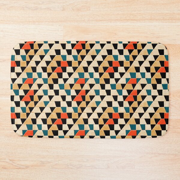 Item preview, Cool Abstract Triangles and Trapeziums in Yellow, Red, Black and Off White designed and sold by Fine Prints.
