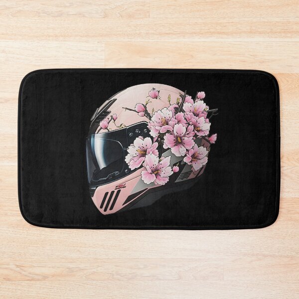 Item preview, Sakura Cherry Blossom Pink Motorcycle Helmet designed and sold by Wishinglob.