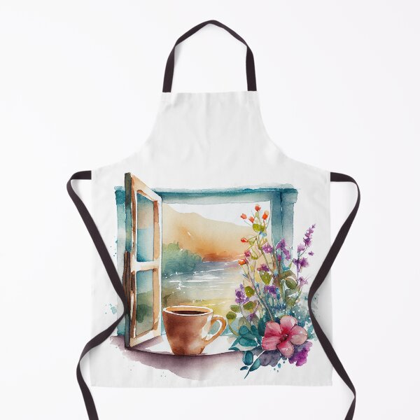 Item preview, Coffee at the Morning Window 1 designed and sold by LuxindaSwirl.