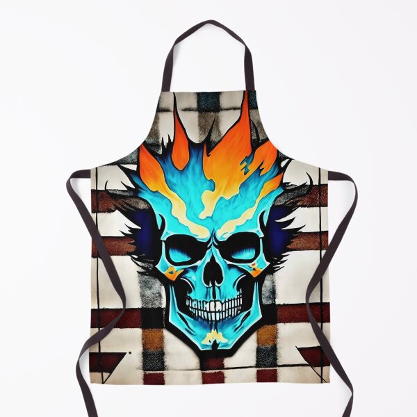 Item preview, Skull Flame Flaming Plaid BIker designed and sold by Anticulture.