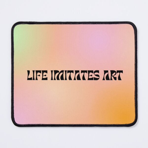 Item preview, 'Life Imitates Art' Oscar WIlde Quote Graphic, Groovy designed and sold by sagittarius444.