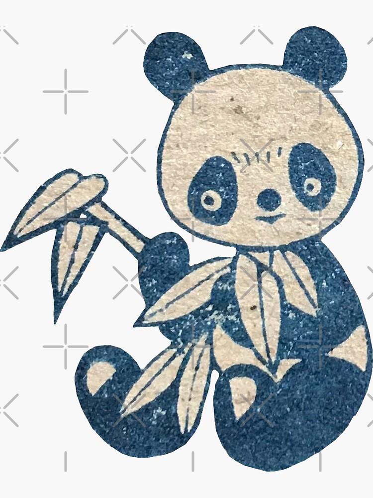 Little Panda - Vintage Japanese Anime Sticker for Sale by elevens