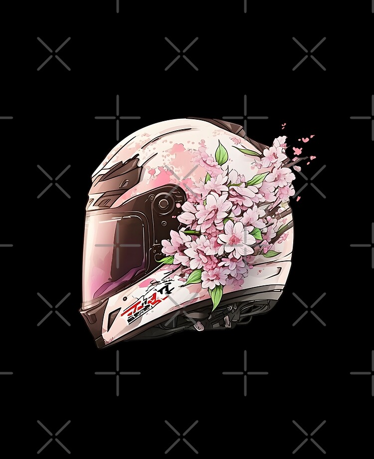Sakura Cherry Blossom Flowers Motorcycle Helmet | iPad Case & Skin