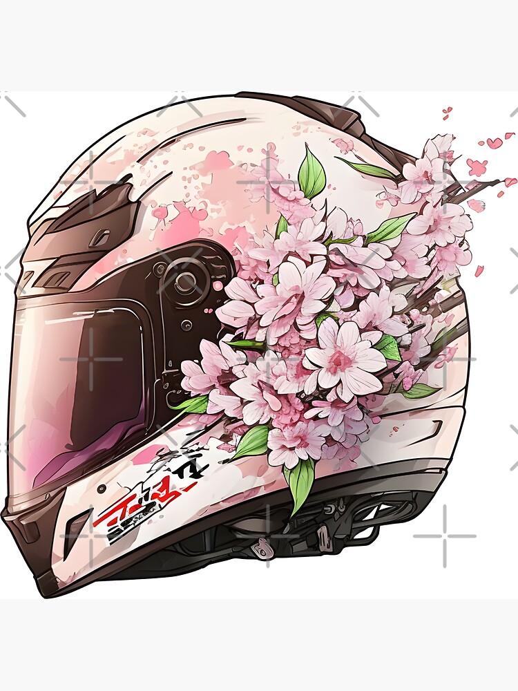 Sakura Cherry Blossom Flowers Motorcycle Helmet