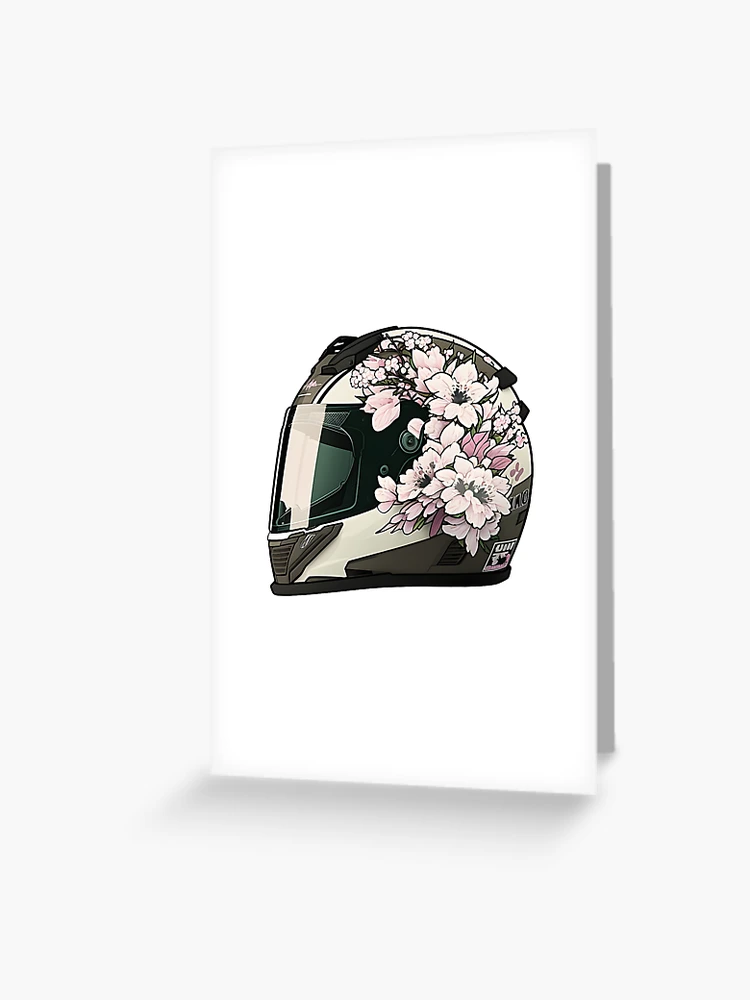 Sakura Cherry Blossoms Motorbike Cute Helmet