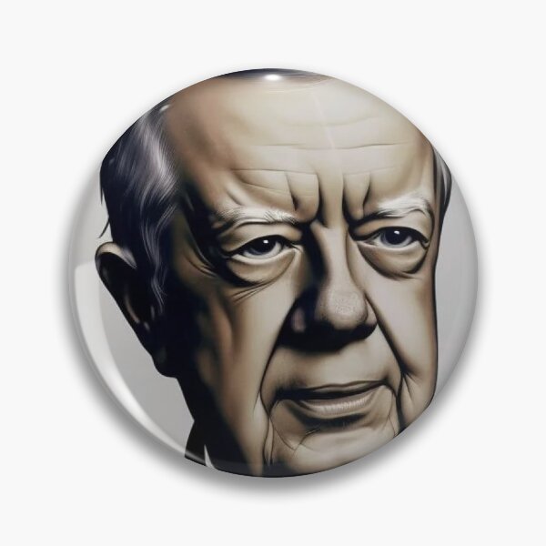 Item preview, Jimmy Carter (grayscale portrait) designed and sold by UglyAIArtwork.
