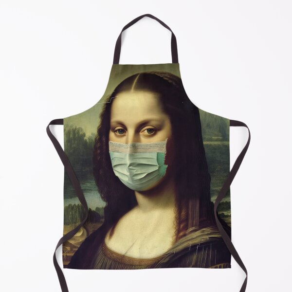 Item preview, Mona Lisa with Face Mask Portrait designed and sold by unrealartwork.