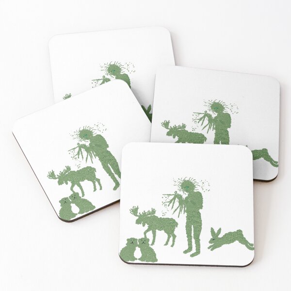 Item preview, Edward Bunny Rabbit Topiary Topiaries painting art print designed and sold by monpetitbijou.