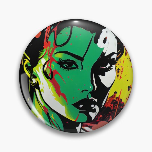 Artikelvorschau, Beautiful Intense Brunette - Pop Art entworfen und verkauft von ShadowAndSlate.