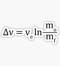 Tsiolkovsky rocket equation Sticker