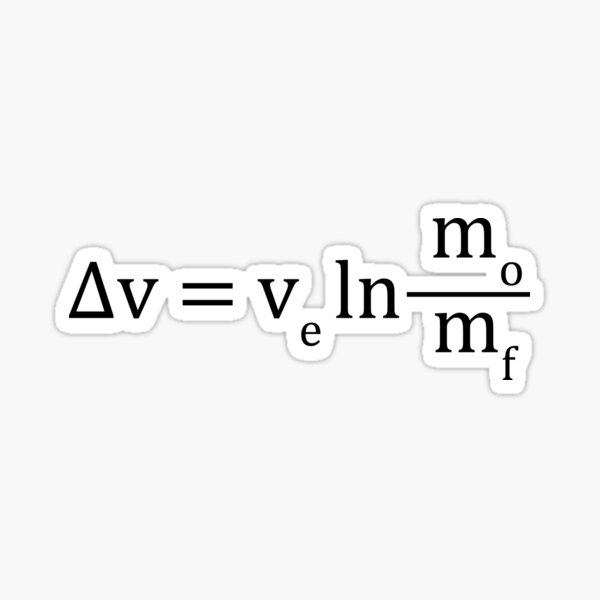 Tsiolkovsky fusée équation Sticker
