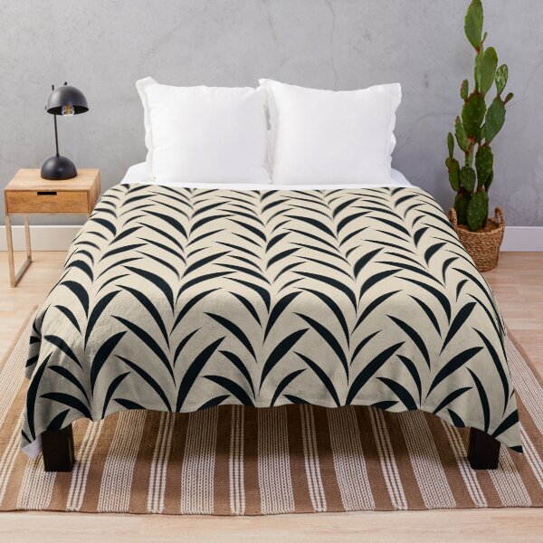 Item preview, Classic and Simple Leaves in Black on Off White designed and sold by Fine Prints.