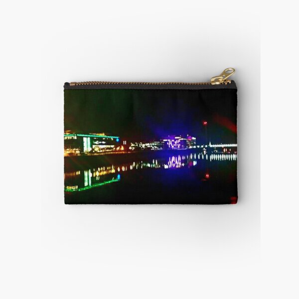 Item preview, Night light reflections on the River Clyde photo  designed and sold by WorldOfWendyArt.