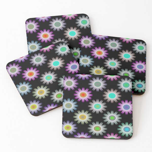 Item preview, Colorful floral tile designed and sold by janusa.