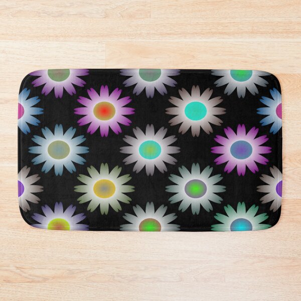 Item preview, Colorful floral tile designed and sold by janusa.