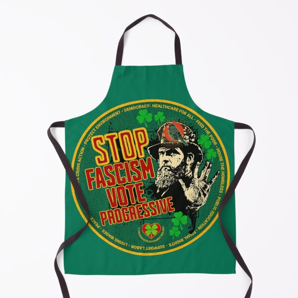 Item preview, PMD00512 Progressive Movement Designs Irish American Progressive Stop Fascism Vote Progressive for Saint Patricks Day o cualquier mensaje de día para los demócratas progresistas y los partidarios de Bernie Sanders designed and sold by ProgressiveLeft.